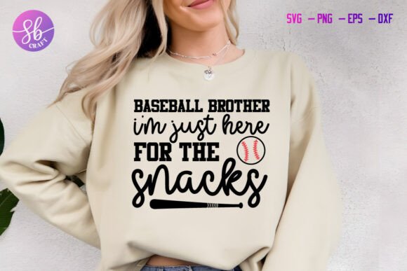 Baseball I’m Just Here for the Snacks – A Graphics & Crafts Asset Review