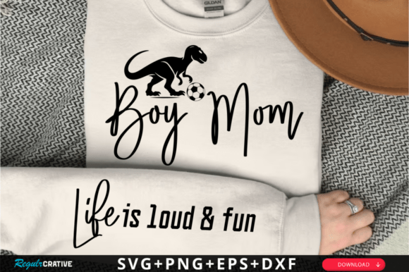 Boy Mom Sleeve SVG Design: A Versatile Graphic for Crafts and Merch