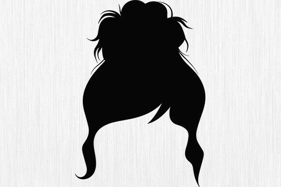 Hair SVG, Girl with Lashes: A Stylish Graphic Asset for Crafts and Branding Projects