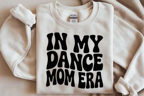 In My Dance Mom Era SVG PNG, Retro Wavy – A Fun Graphic for Crafts and Branding