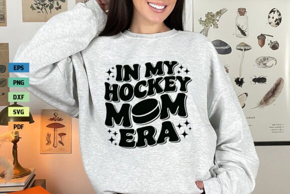 In My Hockey Mom Era SVG Mama SVG Mom: A Graphic Design Asset for Bloggers and Content Creators